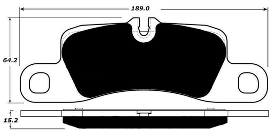 Porterfield Brake Pads for 2015 PORSCHE CAYENNE Ceramic Discs