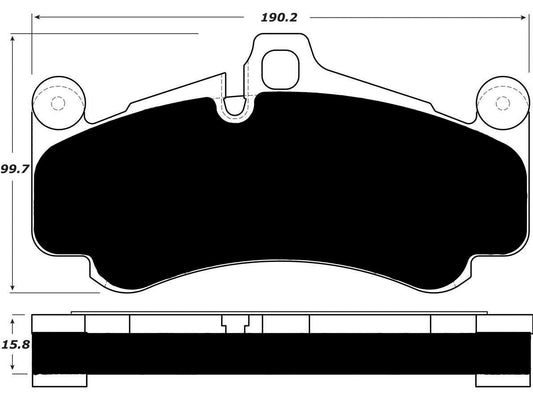 Porterfield Brake Pads for 2010 PORSCHE 911 GT3 w/Iron Discs