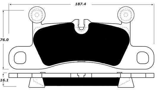Porterfield Brake Pads for 2017 PORSCHE CAYENNE w/350mm Front Rotor
