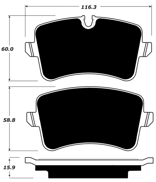 Porterfield Brake Pads for 2017 PORSCHE MACAN- S