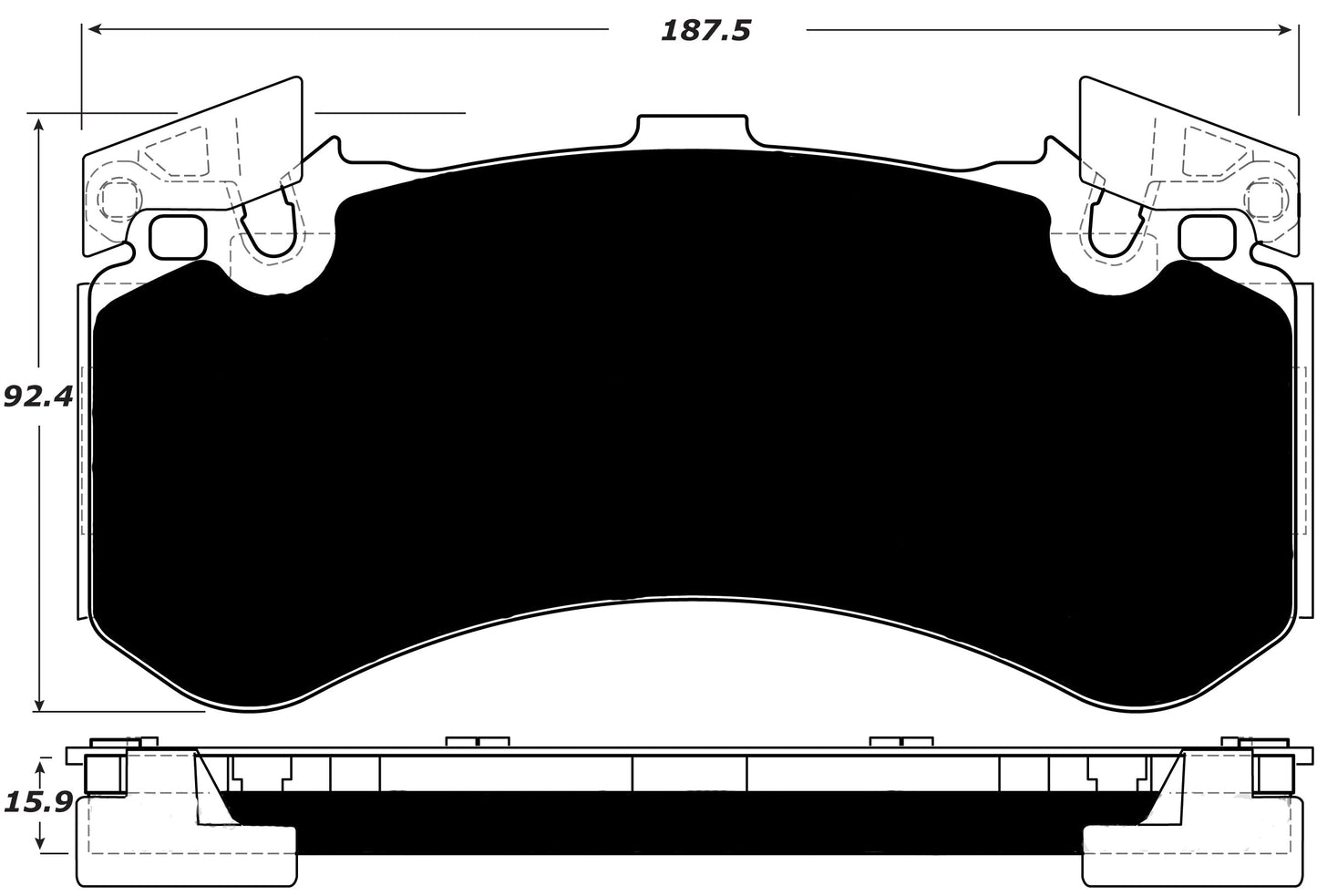 Porterfield Brake Pads for 2016 AUDI A7/A7 Quattro - Iron Discs w/400mm Front Discs