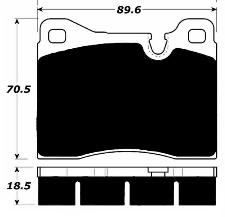 Porterfield Brake Pads for 1988 BMW M6 - w/ Iron Discs