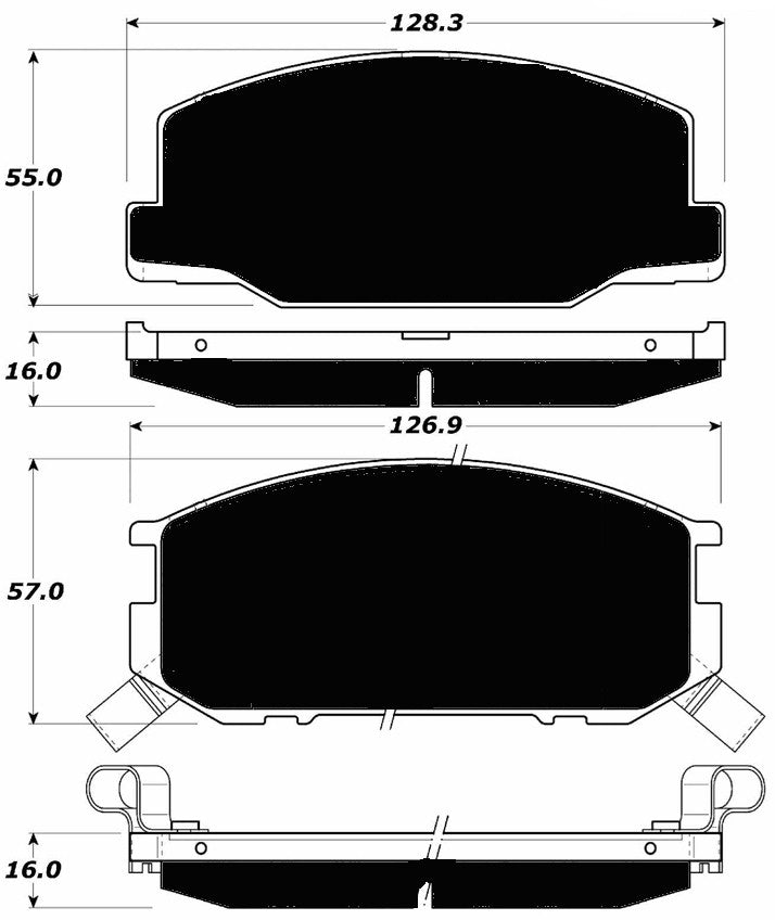 Porterfield Brake Pads for 1985 TOYOTA SUPRA