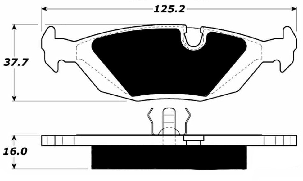 Porterfield Brake Pads for 1987 BMW 535i