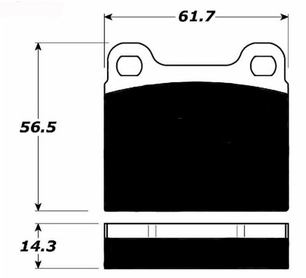 PMB-C Ceramic Pads for Porsche 911SC Rear M-Calipers (1978-83)