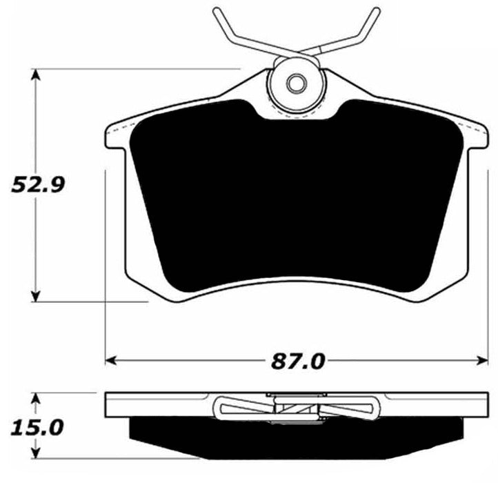 Porterfield Brake Pads for 2000 AUDI TT Quattro - 225 HP 1.8L