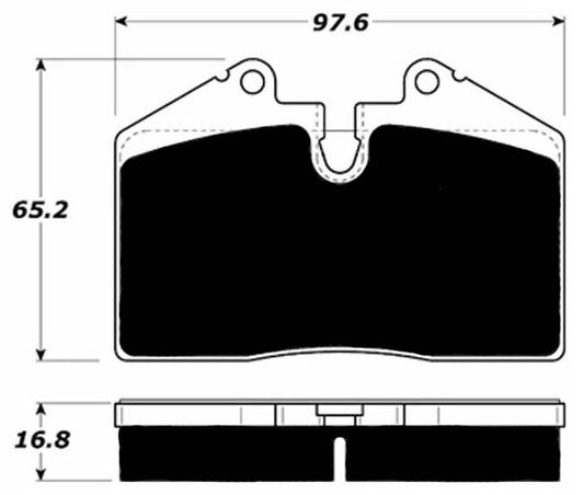 Porterfield Brake Pads for 1992 PORSCHE 968