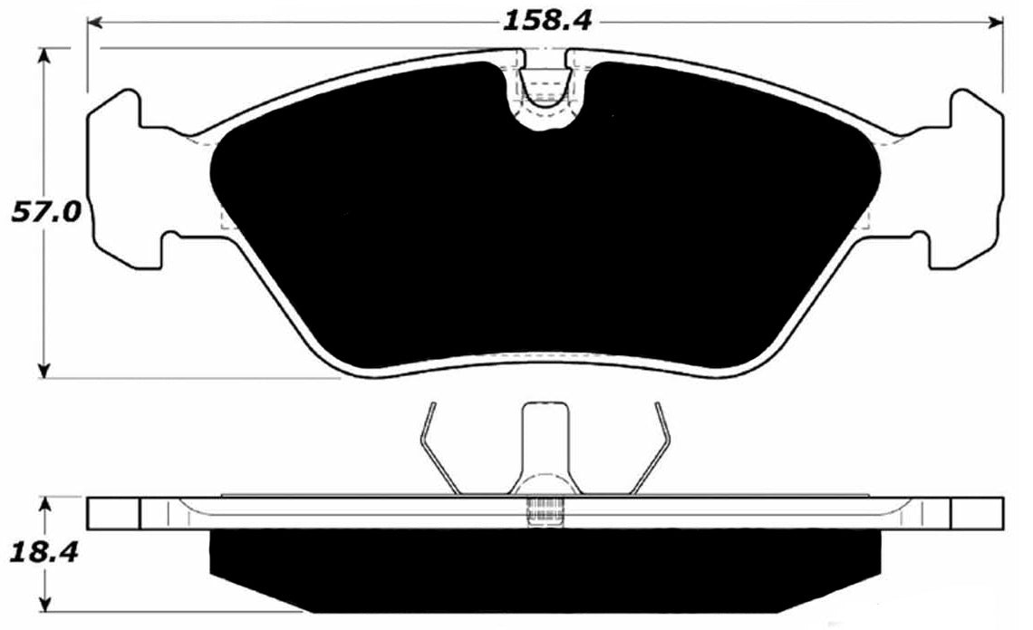 Porterfield Brake Pads for 1987 BMW 535i