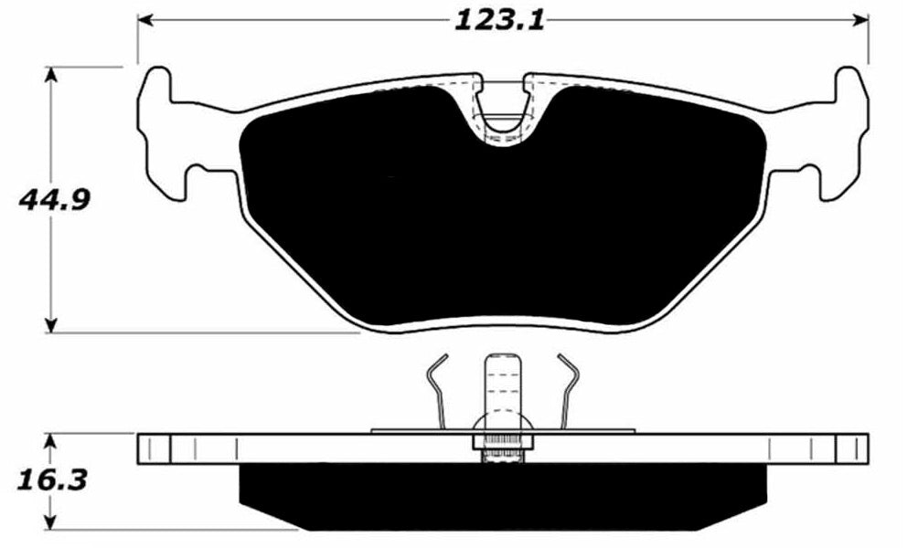 Porterfield Brake Pads for 1990 BMW 535is