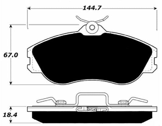 Porterfield Brake Pads for 1998 AUDI Cabriolet