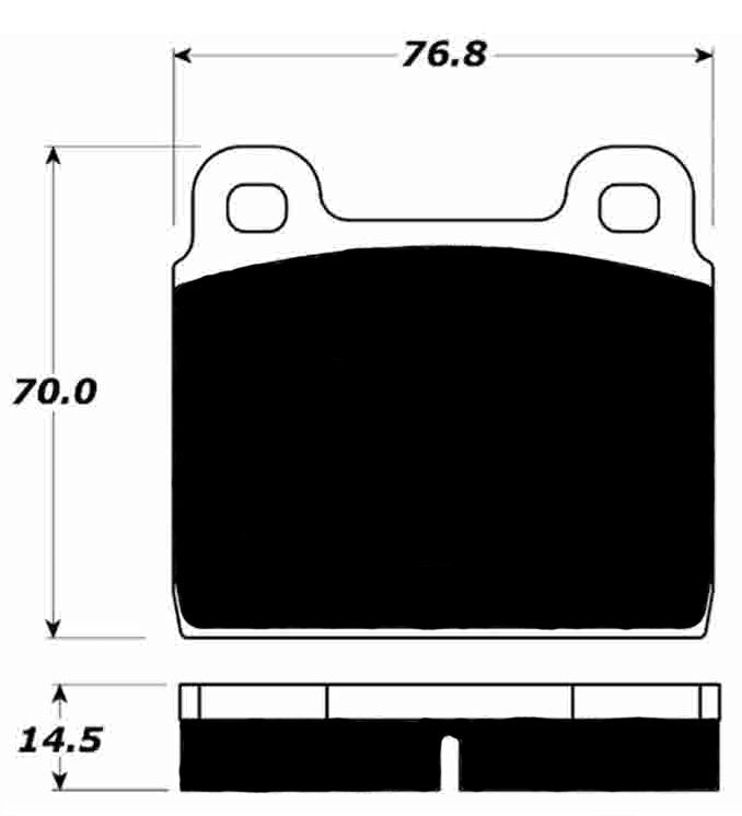 PMB-C Ceramic Pads for Porsche 911 (1976-1983) 912E Front A-Calipers (1976)