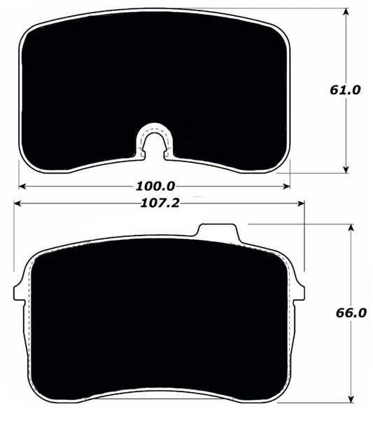Porterfield Brake Pads for 1993 AUDI V8 Quattro ATE F/Caliper