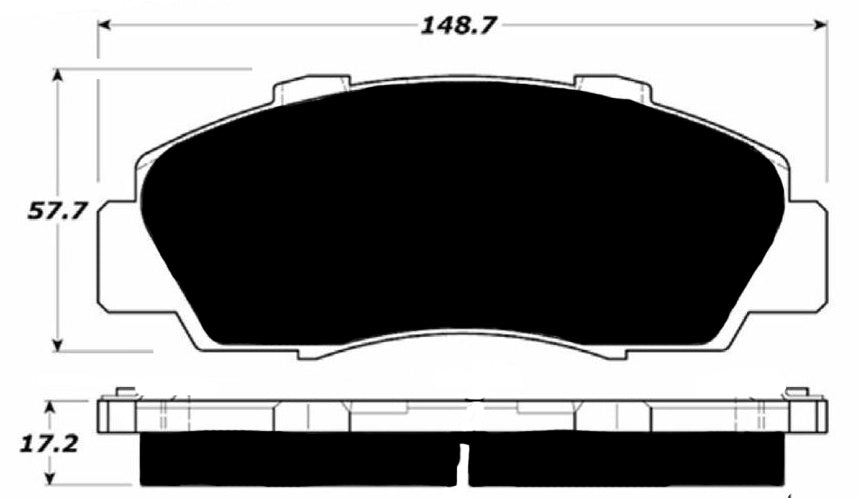 Porterfield Brake Pads for 1998 ACURA NSX