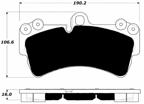 Porterfield Brake Pads for 2009 PORSCHE CAYENNE w/350mm Front Rotor