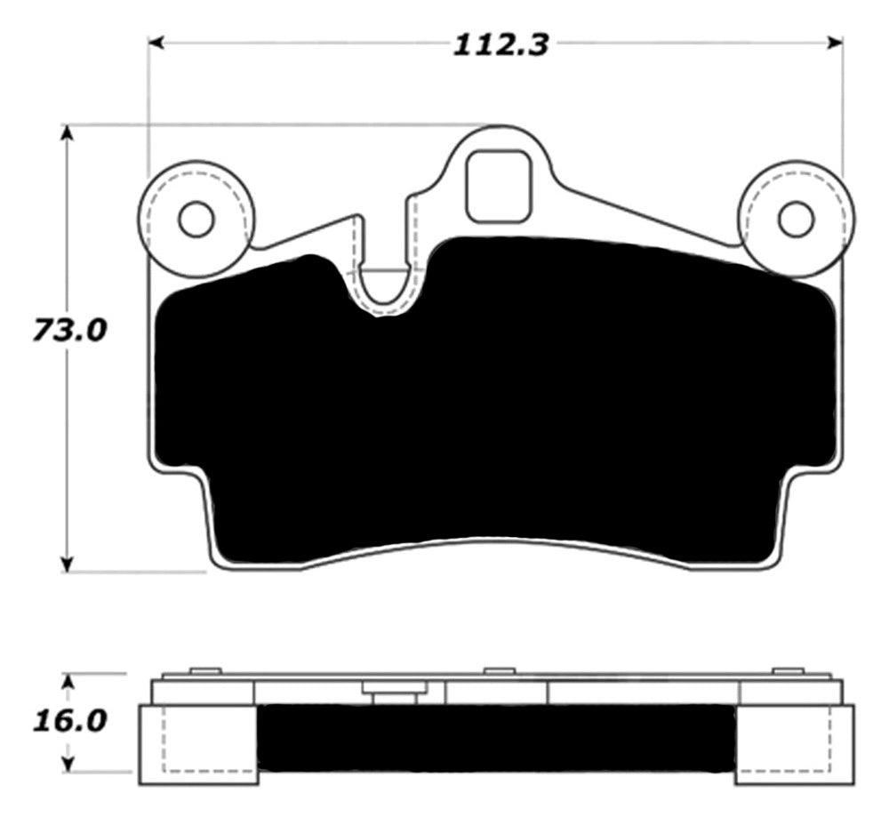 Porterfield Brake Pads for 2006 PORSCHE CAYENNE w/380mm Front Rotor