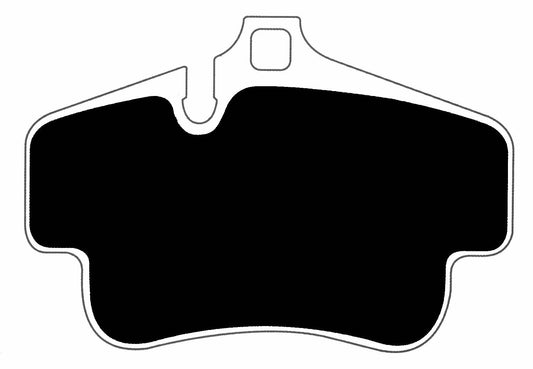 Porterfield Brake Pads for 2010 PORSCHE 911 Carrera 4 Turbo Look Type 997 w/Ceramic Discs