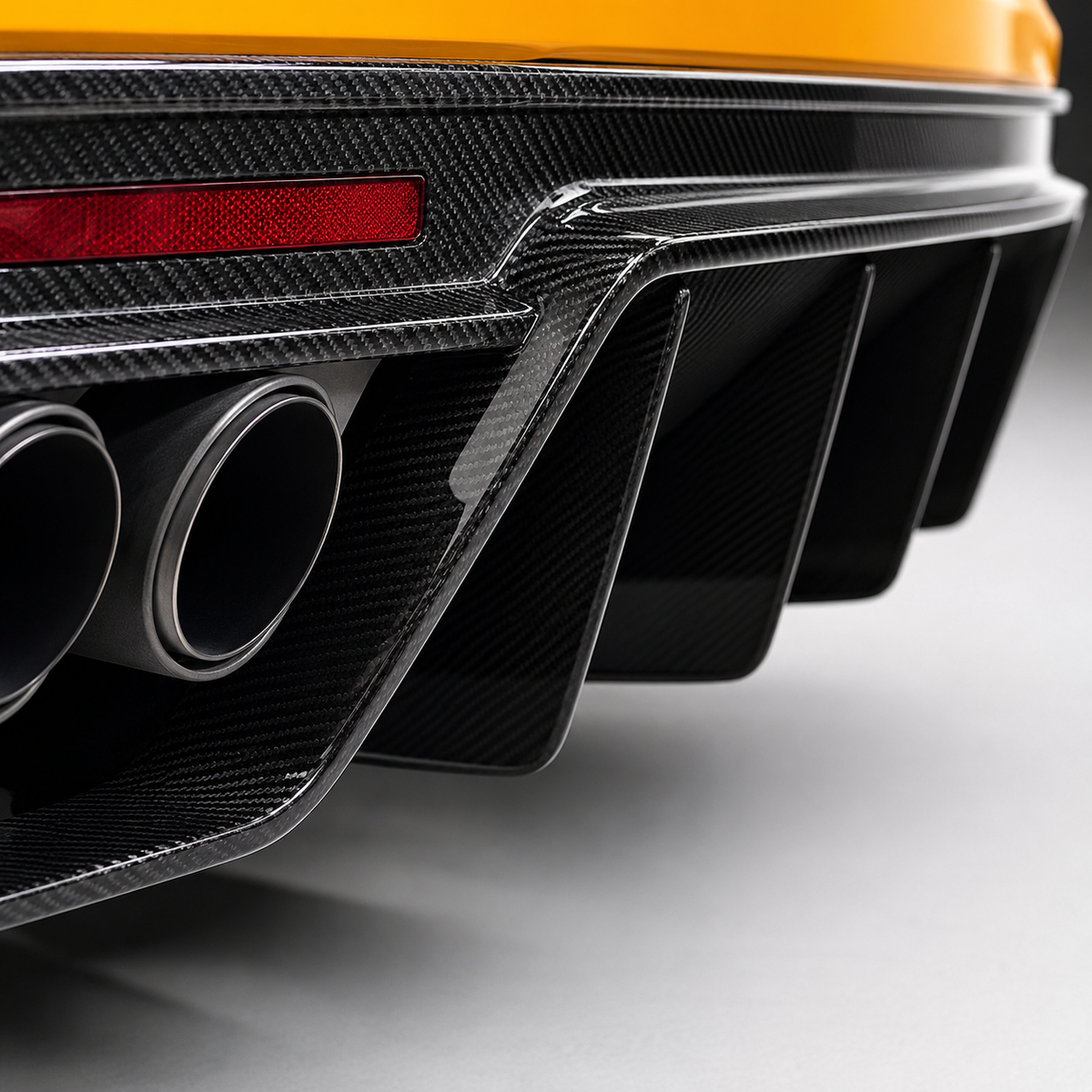 ZL1 Style Dry Carbon Fiber Rear Diffuser for Chevrolet Camaro 6th Gen