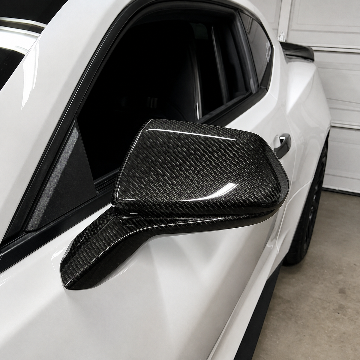 Dry Carbon Fiber Mirror Cover Caps for Chevrolet Camaro
