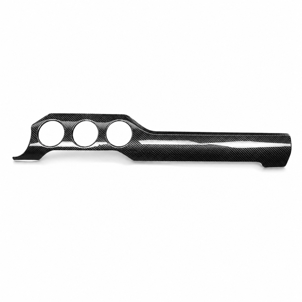 Dry Carbon Fiber Dashboard Center Trim Cover For Ford Mustang