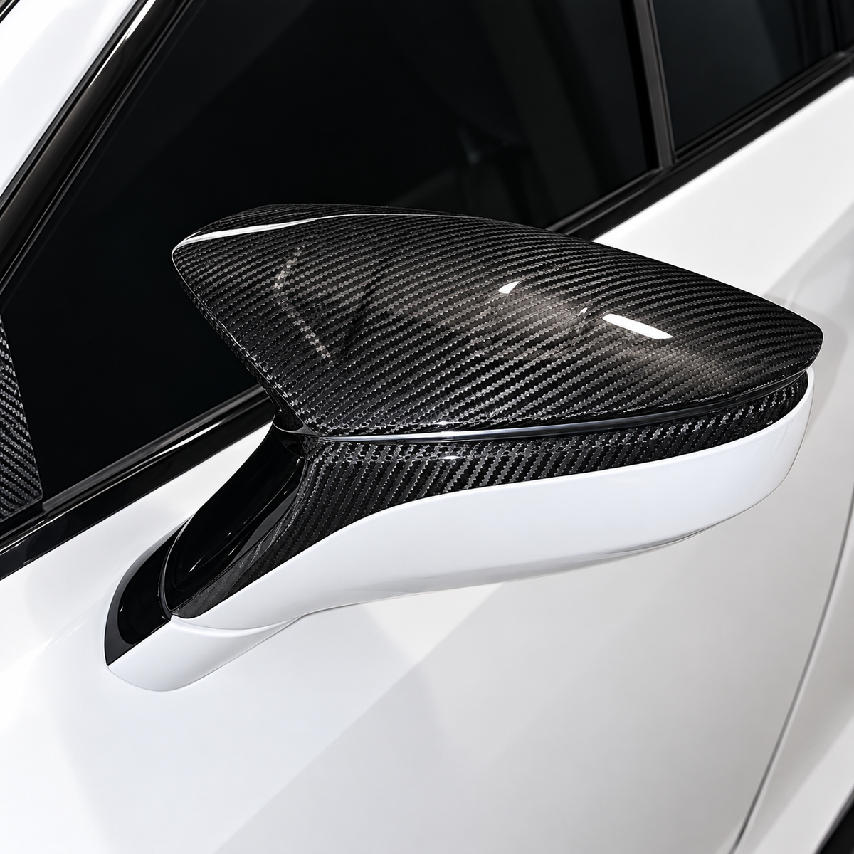 TR Style Full Carbon Fiber Mirror Covers for Lexus IS ES RC LS LC UX