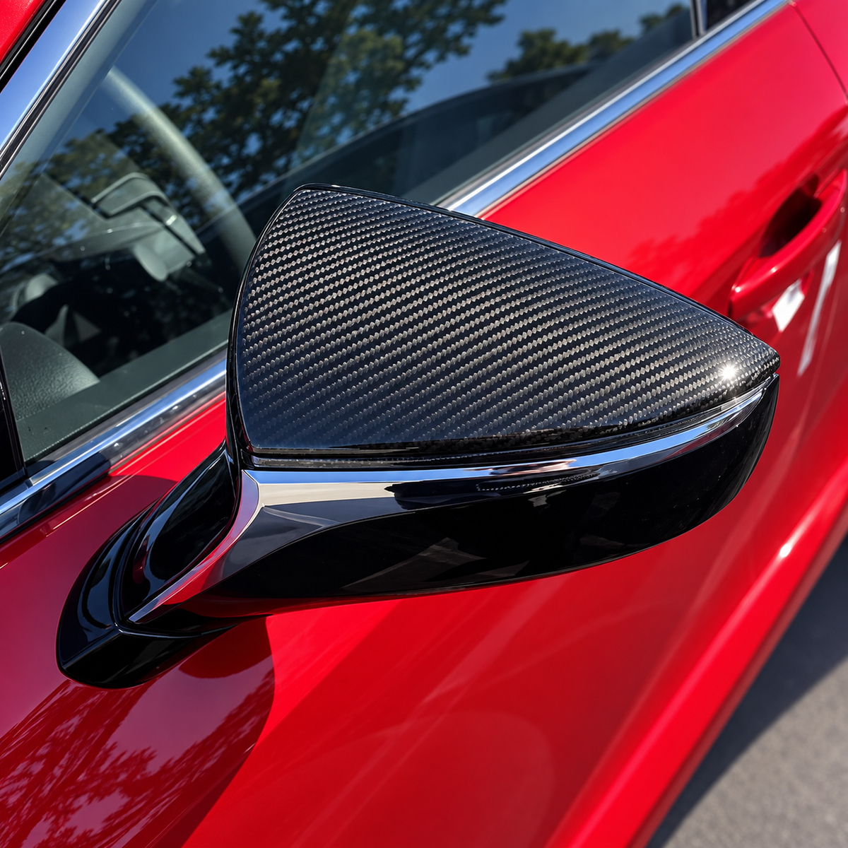 OEM Style Carbon Fiber Mirror Cap Set for Lexus IS300 IS350 IS500