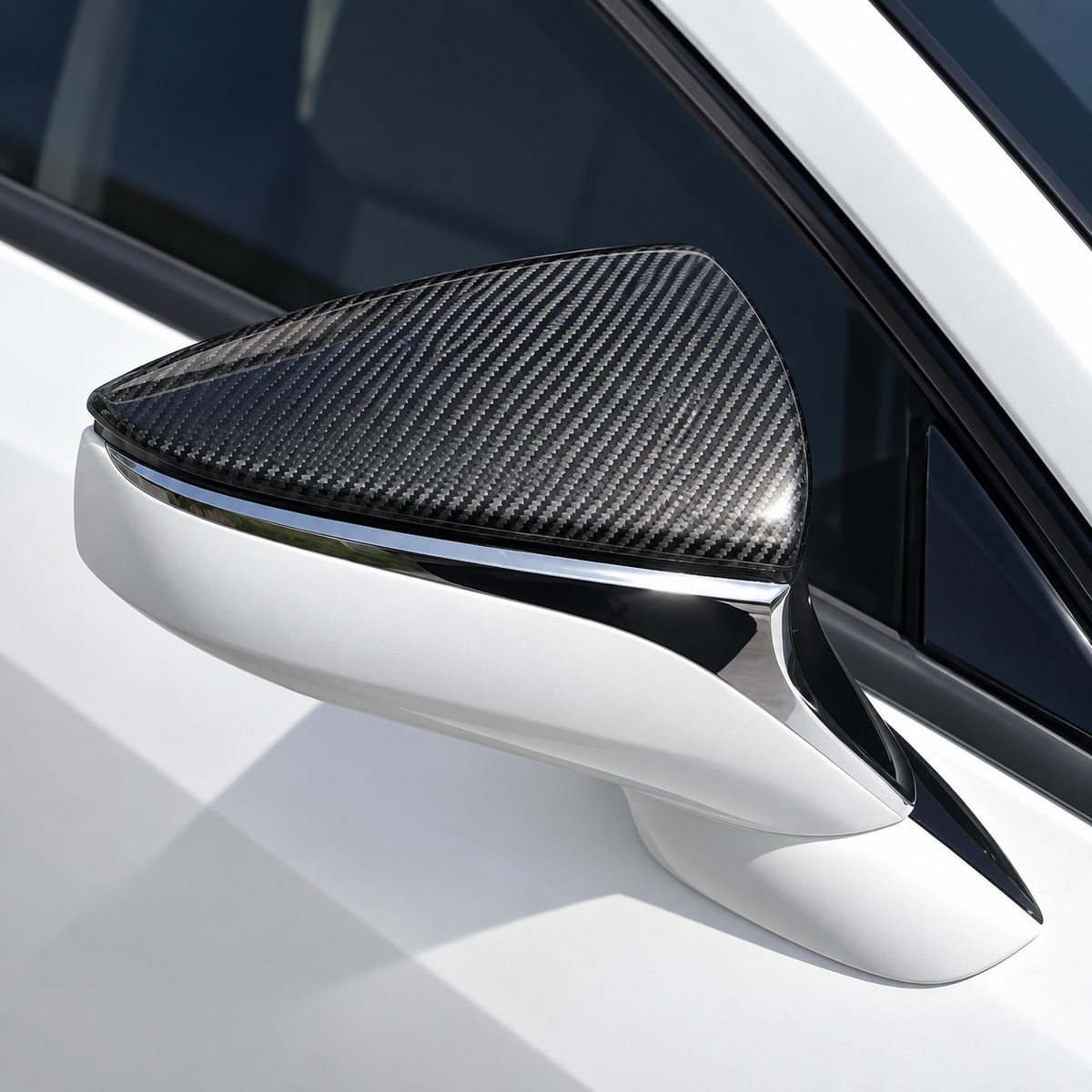 OEM Style Carbon Fiber Mirror Cap Set for Lexus IS300 IS350 IS500