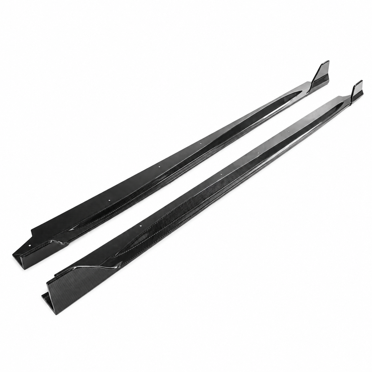 Dry Carbon Fiber Side Skirt Extensions for Lexus RC F