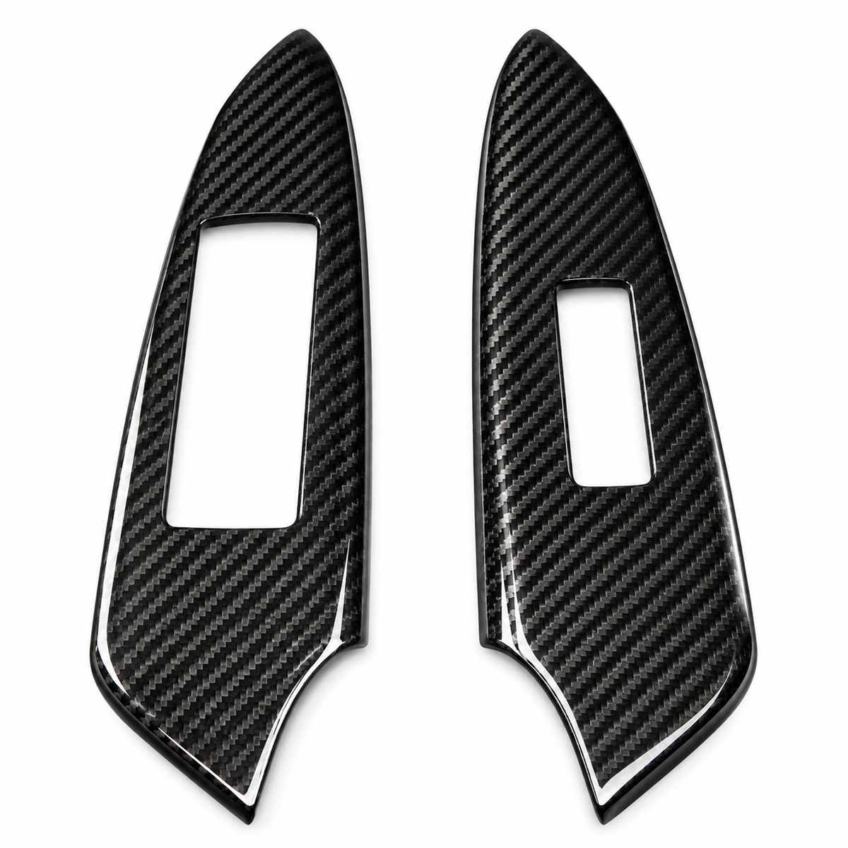 Carbon Fiber Window Switch Lift Lock Panel Trim Cover for Lexus RC