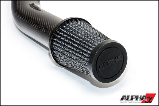 AMS Performance 2009+ Nissan GT-R R35 (CBA/DBA) Alpha Carbon Fiber Intake Pipes for Stock Turbos ALP.07.08.0008-1