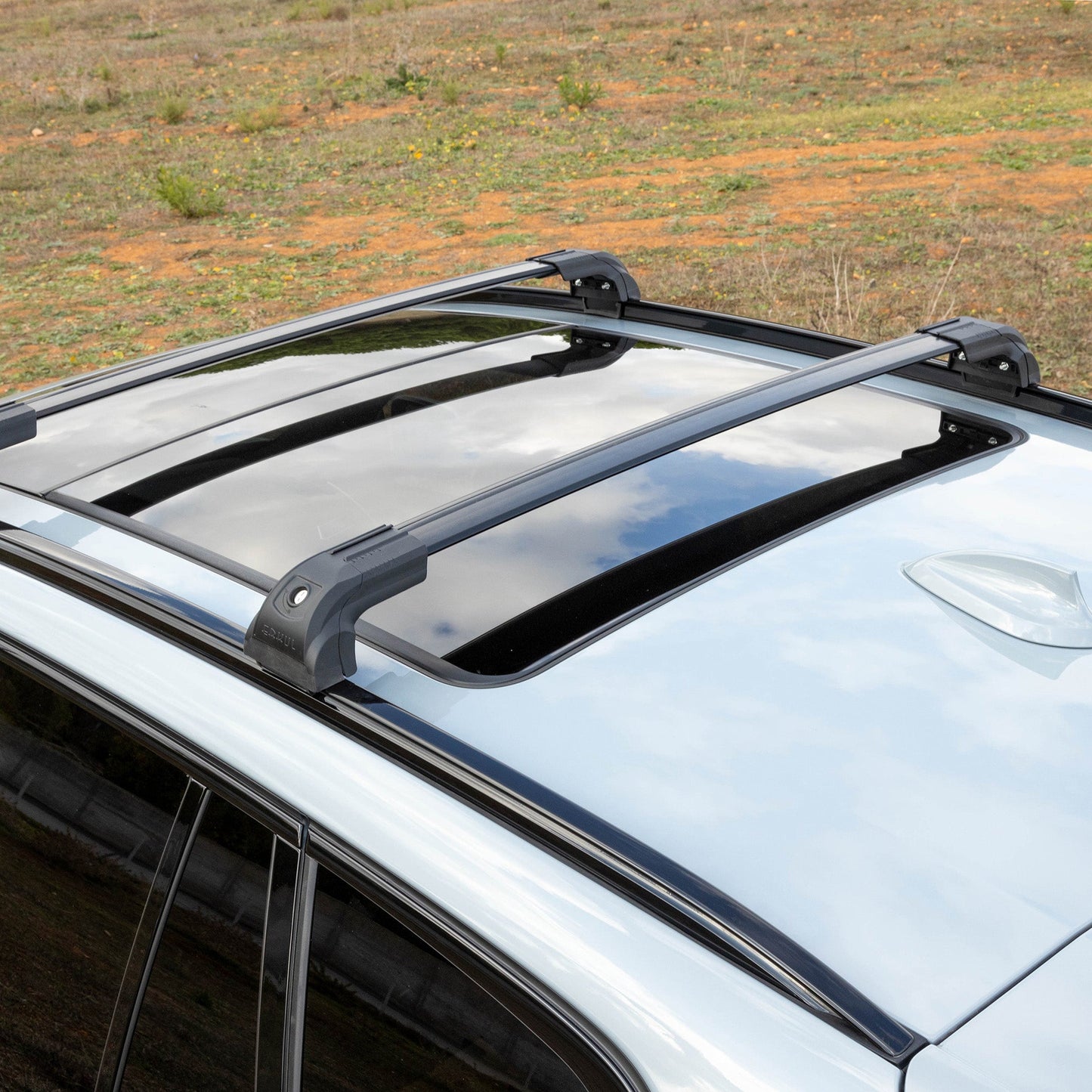Strong Roof Rack Cross Bars for Bmw X3 2018 - Up Black