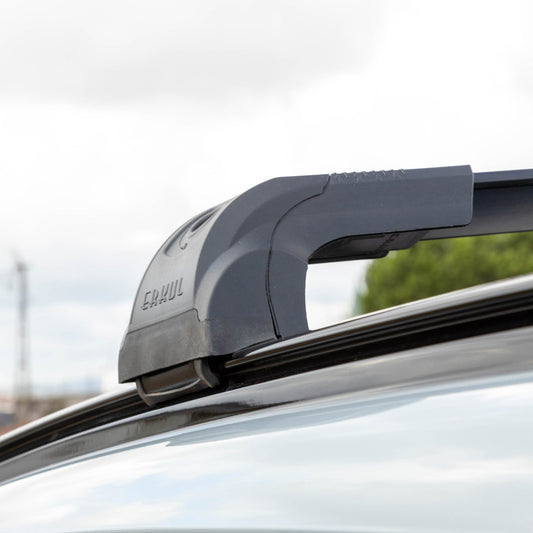 Strong Roof Rack Cross Bars for Porsche Macan 2014 - Up Silver