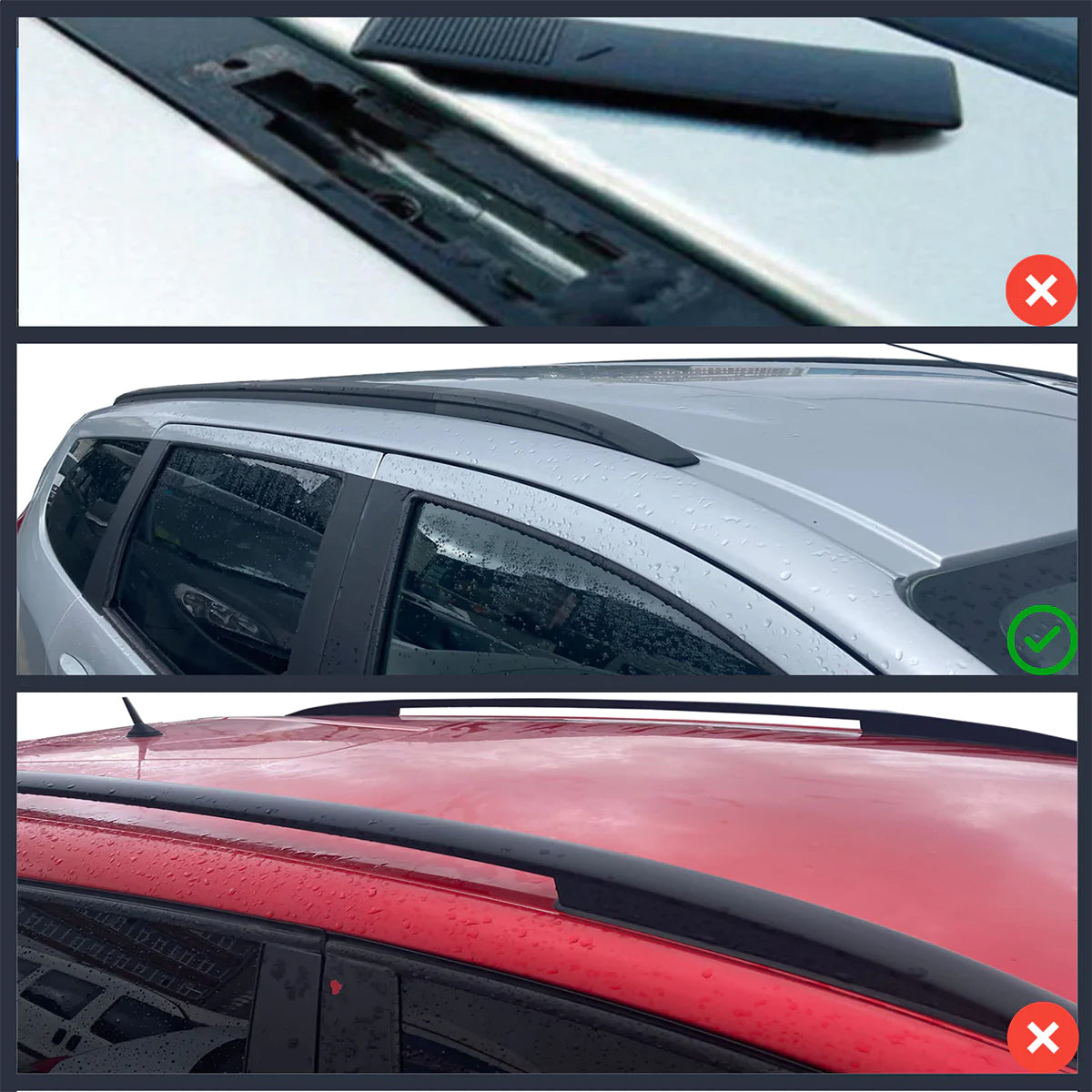 Strong Roof Rack Cross Bars for Porsche Macan 2014 - Up Silver