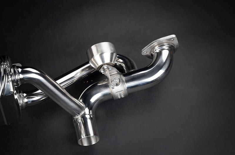 Porsche 718 GT4RS - Valved Muffler + Slanted Wicrom Tips (for PSE)