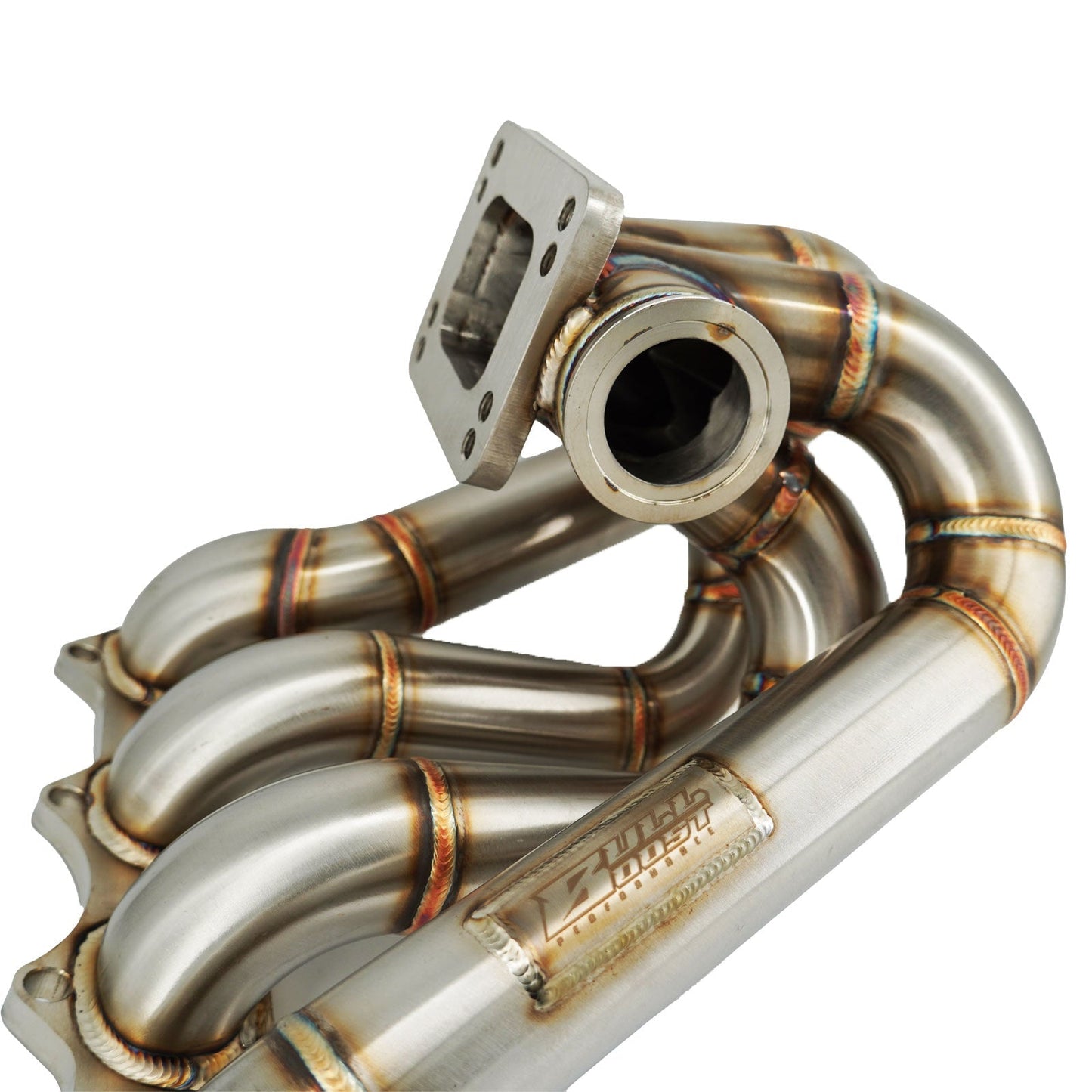B Series Hood Exit T4 .82 Top Mount Turbo Manifold Kit GSR Si B16 B18 B20 44mm For Civic Si DC2