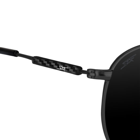 ●CAPTAIN● Carbon Fiber Sunglasses (Polarized Lens | Carbon Fiber Temples | Black)