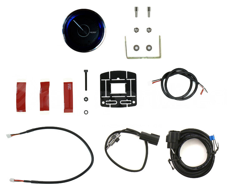 2-1/16" Crystal Blue/White Oil Temperature Gauge