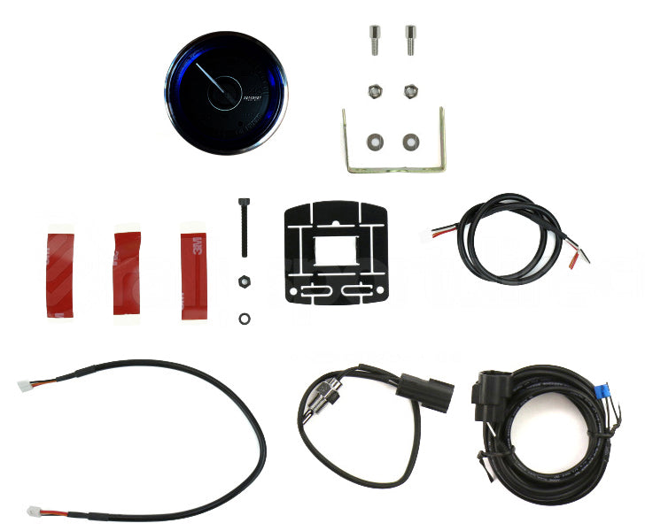 2-1/16" Crystal Blue/White Water Temperature Gauge