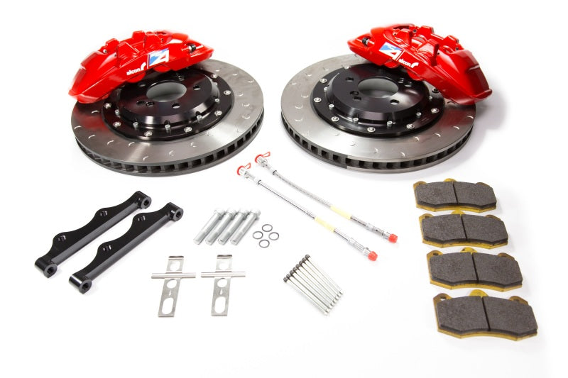 Alcon 2009+ Nissan GT-R R35 380x33mm Rotor Red 4 Piston Caliper RC4 Rear Axle Kit BKR6959B06