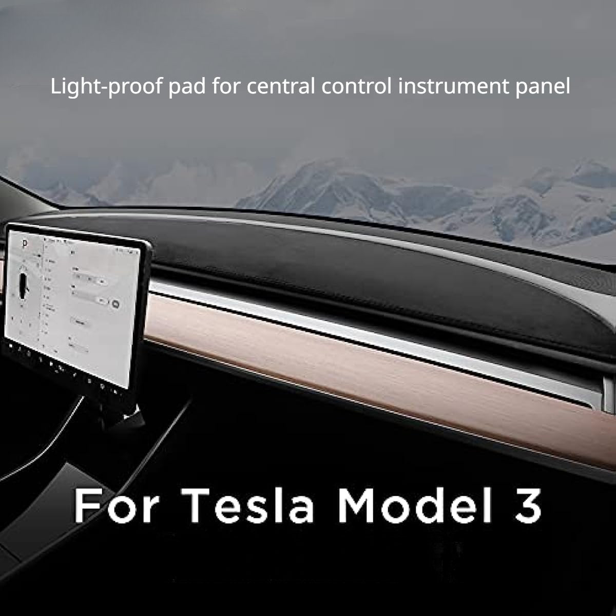 Dashboard blackout mat for Model 3/Y
