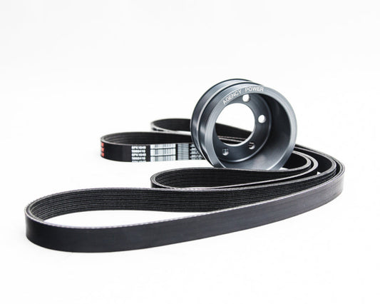 Agency Power AP 05-10 BMW M5/M6 (E60/E63) Lightweight Crank Pulley - Smoke AP-E60M5-130