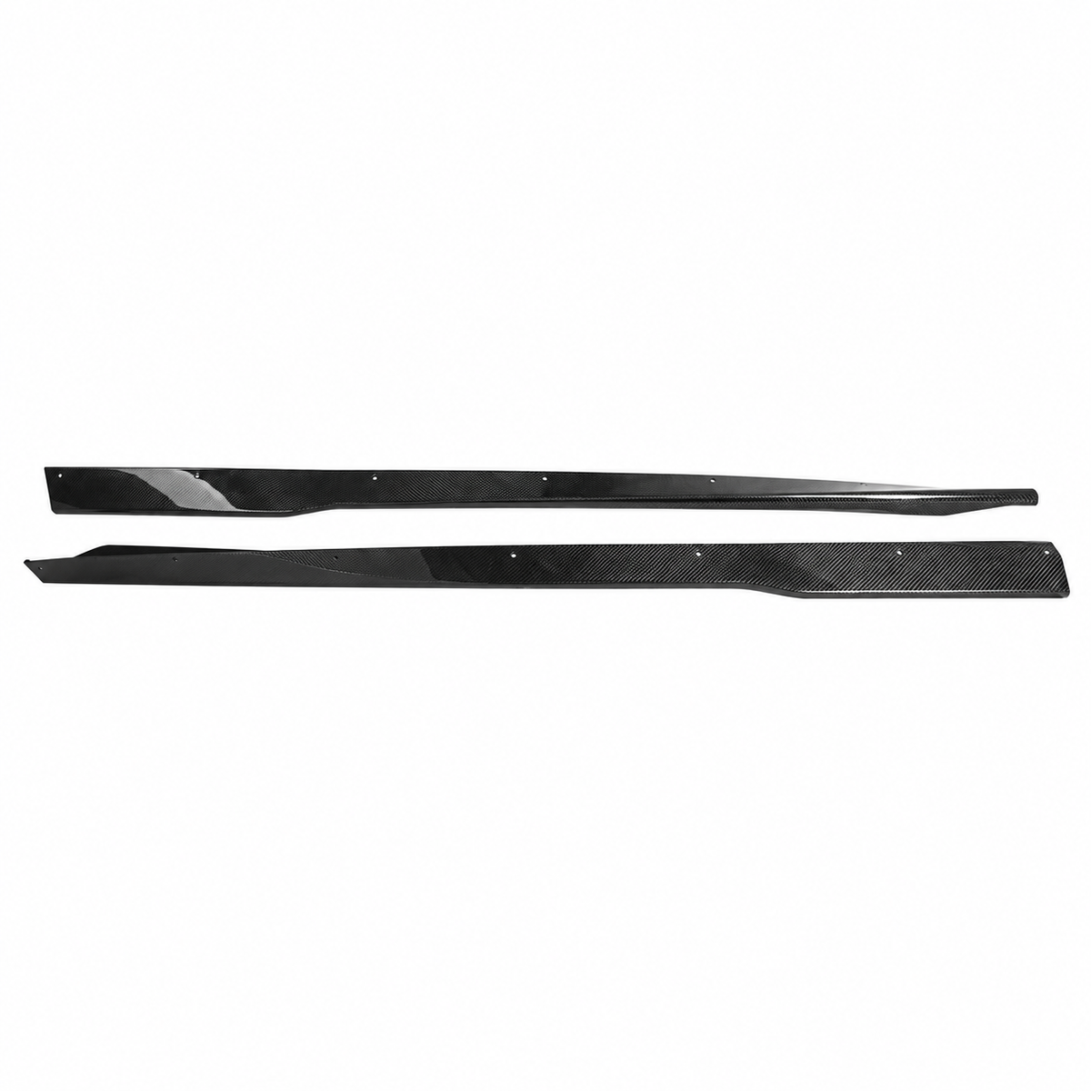 Dry Carbon Fiber Side Skirt Extensions for Ford Mustang Dark Horse