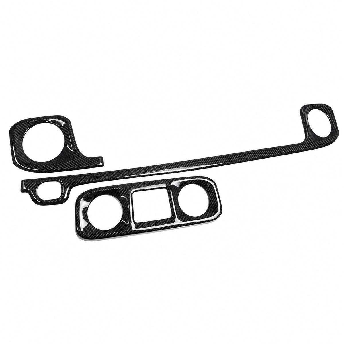 Carbon Fiber Center Dashboard Air Vent Strip Trim for Mercedes Benz G Wagon W464