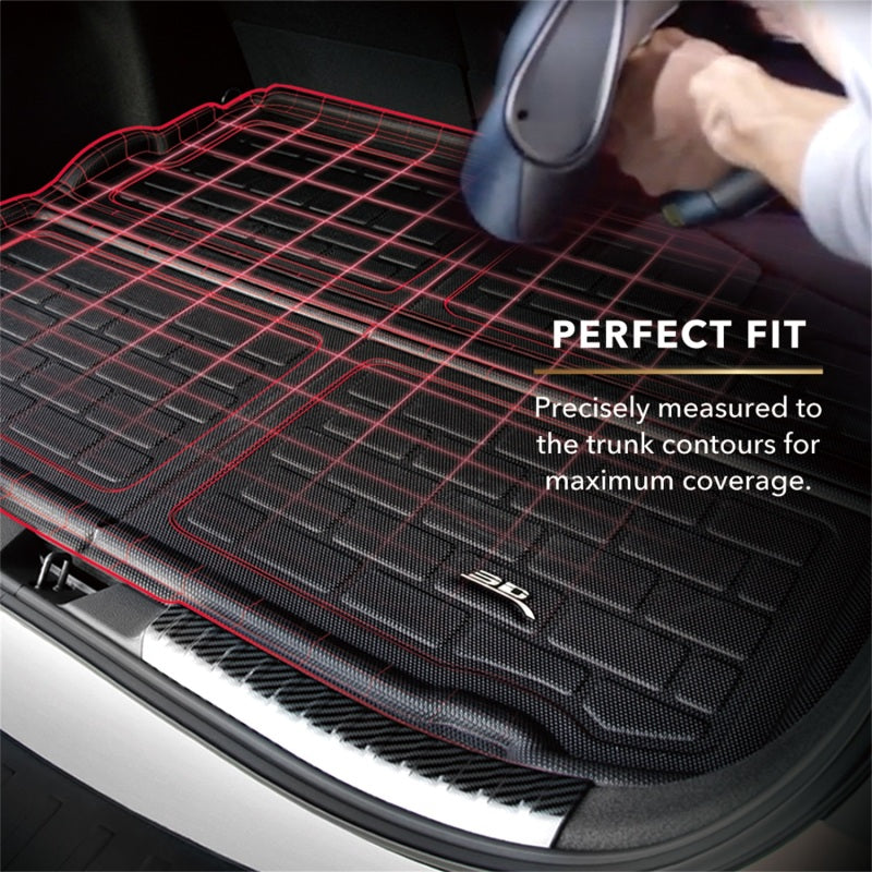 3D MAXpider Tesla Cybertruck 2024 Kagu Black Foldable Front Cargo Liner M1TL0511309