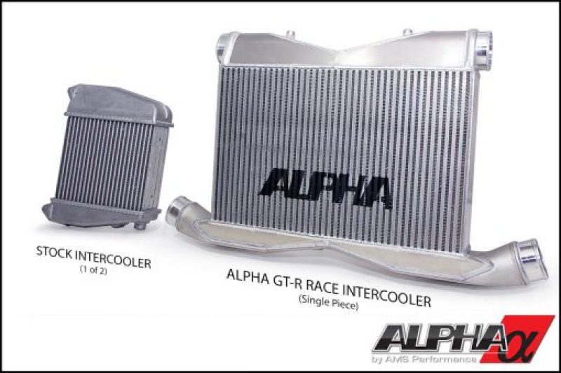 AMS Performance 09-11 Nissan GT-R Alpha Race Front Mount Intercooler w/Logo ALP.07.09.0008-1