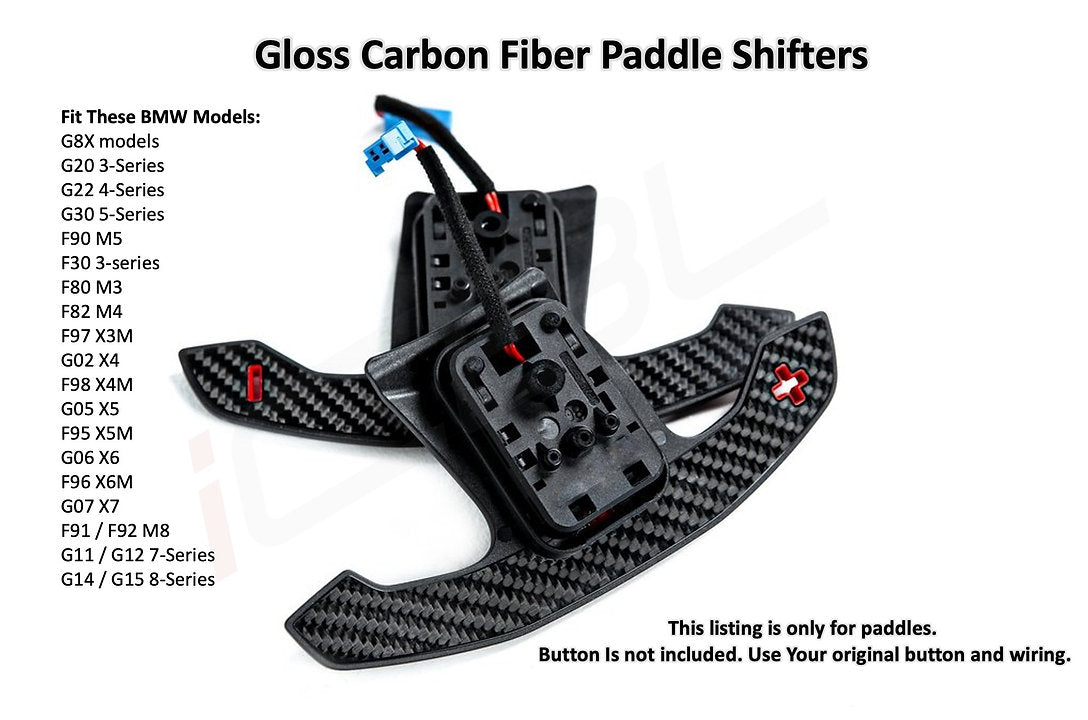 BMW G/F Series G80 Style Carbon Fiber Paddle Shifters