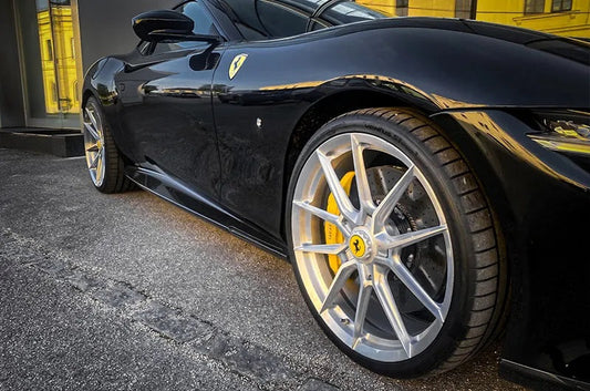 Ferrari Roma - Carbon Fiber Side Skirts (Small Fin)