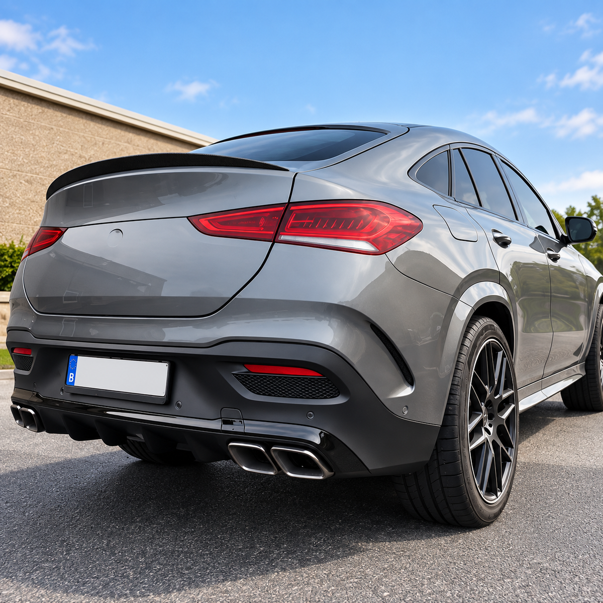 Carbon Fiber Rear Trunk Lip Spoiler for Mercedes Benz C167 GLE350 GLE450 GLE63 AMG
