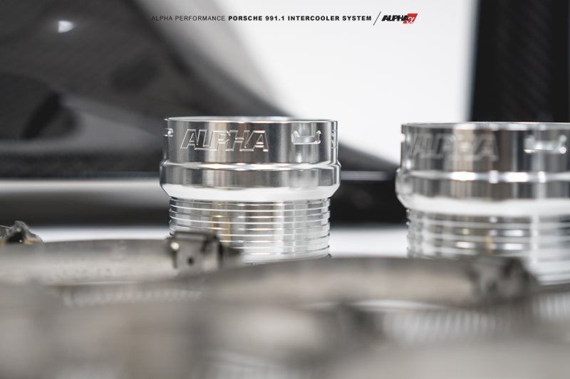 AMS Performance Porsche 997.1TT Alpha Intercooler System (For Stock Framed Turbos) ALP.09.09.0001-2