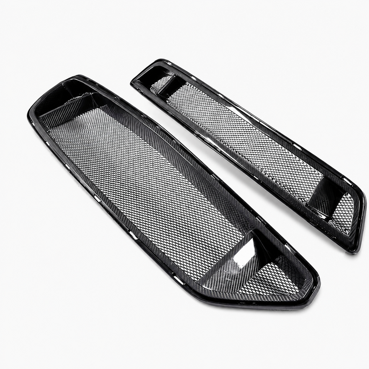 Dry Carbon Fiber Front Grille Trim for Ford Mustang