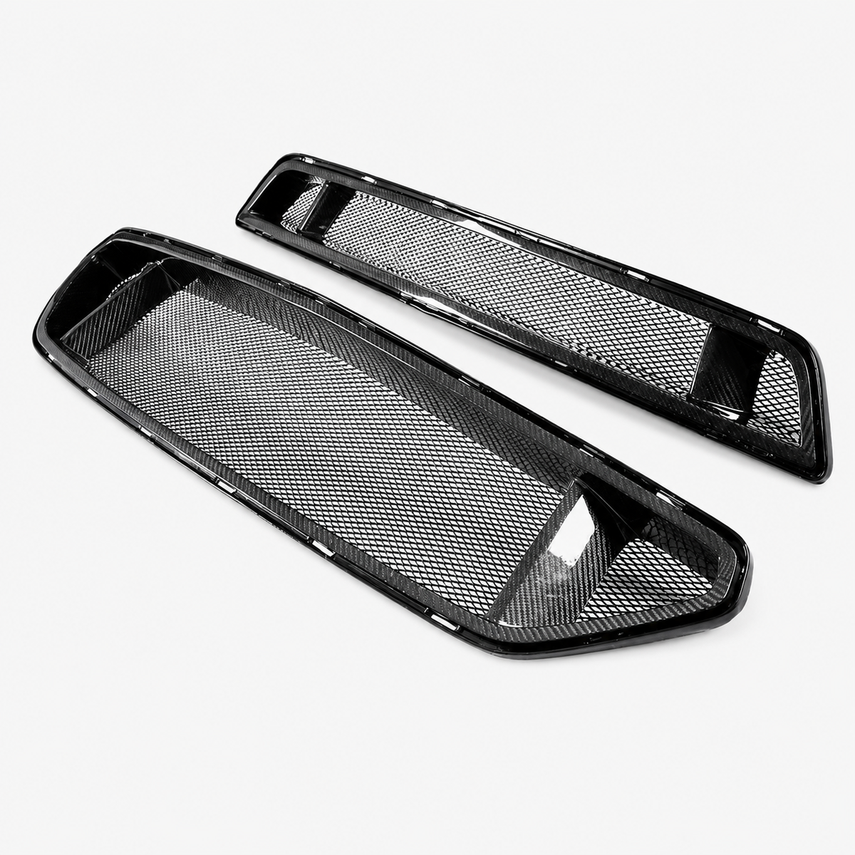 Dry Carbon Fiber Front Grille Trim for Ford Mustang